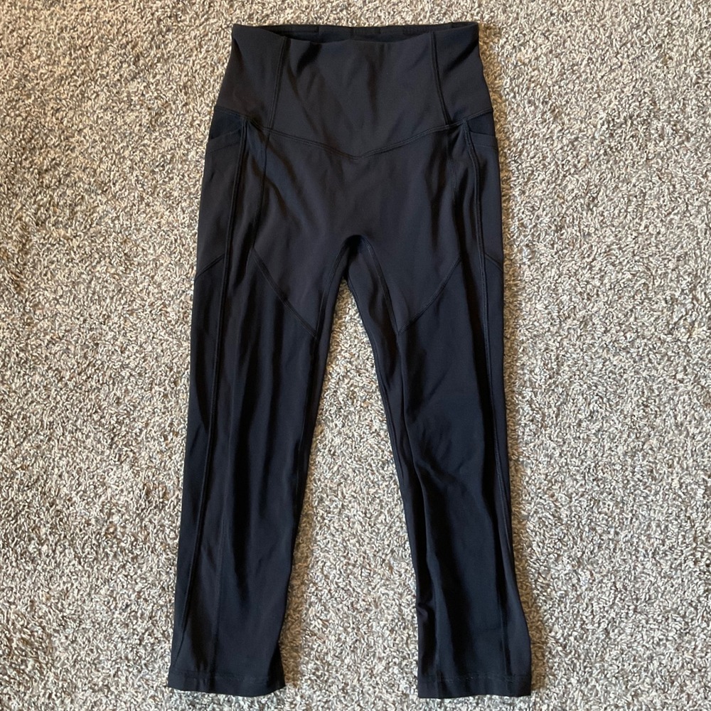 Lululemon All The Right Places Crop II 23" Black Size 4 High Rise Leggings